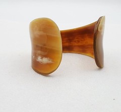 Vintage marble look acrylic resin cuff bracelet