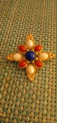 Patriotic Sarah Coventry1970s brooch Celebrate USA 250 plus 1950s Boucher Gold