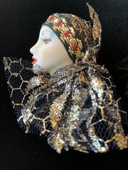 1940’s -1950’s Lucite Glamour Girl Diva Pins