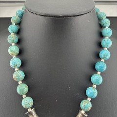 Beautiful Turquoise Necklace With A Beautiful Vintage Pendant