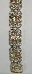 Black Hills Gold C. CO 925 Sterling Silver/12K Gold Bracelet #5-4