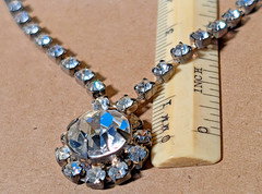 Vintage Faux Diamond Necklace
