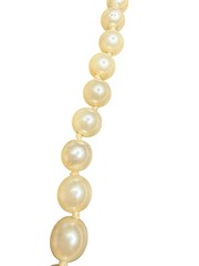 Vtg Faux Pearl Necklace 8.5in Classic Bridal Retro Costume Jewelry Off White