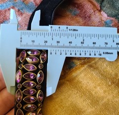Antique Victorian Fancy Gold-Filled Amethyst Velvet Choker Necklace or Bracelet