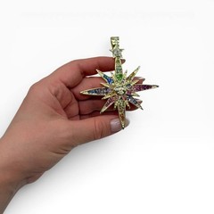 Kirks Folly Super Star Rainbow Crystal Pendant w/ Box