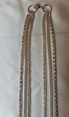 Triple-Strand Silver Chain Necklace