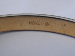 Lot of 4 Vintage Monet Bangle Bracelets