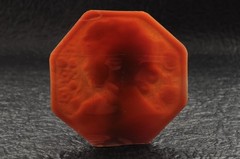Vintage shell cameo “Girl with a flower hair ornament”, (65.0ct) sign by artist.