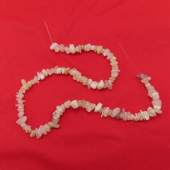 Moonstone Gemstones White Chip Beads 16 inch Nuggets Strand JTV 616c