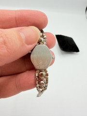 Paula Bohn Rhinestone Bracelet Watch Vintage Style Quartz Crystal Estate