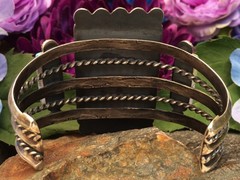106 GRAM WATER WEB TURQUOISE STERLING NAVAJO SOUTHWESTERN STYLE BRACELET WOW