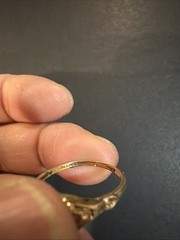 Antique BELAIS 10K GOLD DIAMOND RING SIZE: 6.5