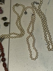 Vintage Jewelry Lot Mixed Estate 1950s+ Silver Jade Pearls Rings Earrings