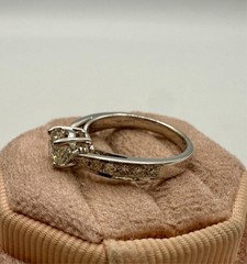 18 Karat White Gold .30ctw / 0.78ct G-I2 Diamond Ring