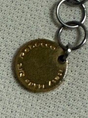 Vintage Rebecca ThreeProng Necklace with Tarnish Used Not Specified