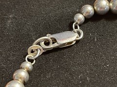 Vintage Sterling Silver 925 Bead Beaded Ball Bracelet 8 In Long READ