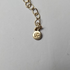 Vintage Gold Tone Beaded Chain Marked “LC” Lauren Conrad