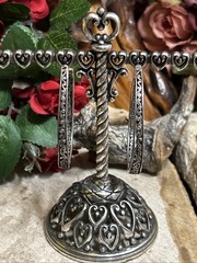40. Vintage NF 925 Sterling Silver Oval Hoop Scroll Pattern Earrings 50x40mm