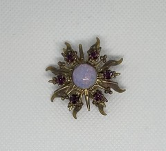 Mixed Brooch Lot Costume Jewelry Gold Tone Mix Pins Rhinestones Opal Onyx