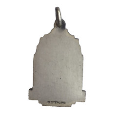 Sterling Silver ATHLETICS Charm Old School Award Art Deco Style .925 6grams NOS