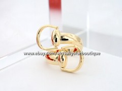 Sallys Quality 100% Copper Scarf Ring Saddle Buckles Brooch For Silk Scarves