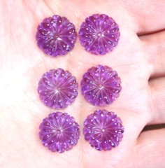 Vintage Amethyst Flower Jackets For Earrings Use With Any Studs You own