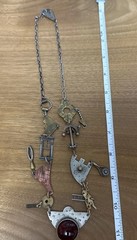 Vintage Necklaces 0.5 lb Estate Lot of 5 w/ Thomas Mann Mixed Metal Sterling