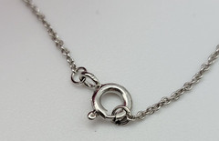Vintage BEST FRIENDS Heart Pedant Necklace Set 18 Inch Sillver-Tone Spring Ring