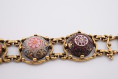 Vintage 1970’s Celebrity Moroccan Matrix Panel Bracelet by Delizza & Elster