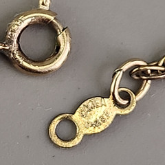 Vintage Shell Cameo Necklace Carla 14K Gold Filled Teardrop Scrollwork 18″