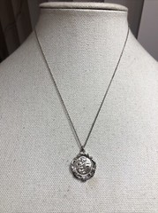 24. CREED Sterling 925 Cable chain St. Anthony Pendant Necklace 18″, 7.5g