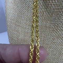 Goldtone Fashion Chain With Heart Trailers Beaded Fashion Love Valentine’s Day