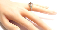 Antique 1920’s Mounting Engagement Platinum Hold 8.5MM-9MM Ring Size 6.25 UK-M