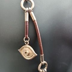 UNOde50 Rare Boho Leather Charm Necklace Statement Talismans Spiritual Unisex