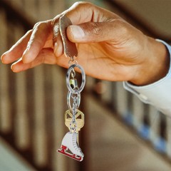 Alloy Key Chain Wear-resistant Zinc Alloy Roller Skate Decorative Bag Pendants