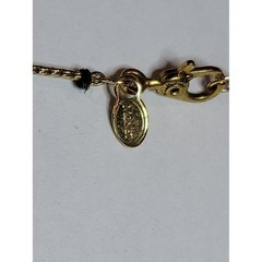 Vintage Monet Rhinestone Ball Pendant Necklace Gold Tone Pavé Crystal Signed 16″