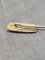 Antique Art Nouveau Stick Pin “September Morn” Bathing Beauty Nude Gold-plated