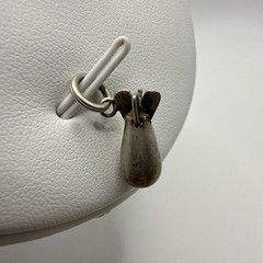 Vintage Sterling Silver WWII Military Bomb Missile Bracelet Charm Pendant
