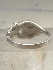 Black Hills Gold ring leaves CZ band size 5.75 sterling silver women girls