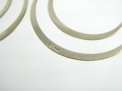 BR Banana Republic Sterling Silver Double Circle Hook Earrings 925 7.8g 2.25 In