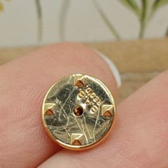 Carol Lee Pearl Elephant Pin Emerald Eye