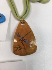 Lot Of Vintage Handmade Jewelry Necklaces & Earrings Gourd Wood Leather Metal