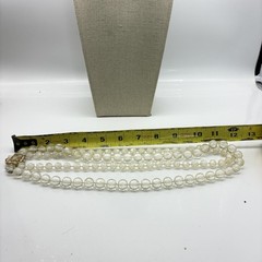 Beaded Statement Necklace Lot 2 Vintage GRAZIANO Chunky Single and Clear Double