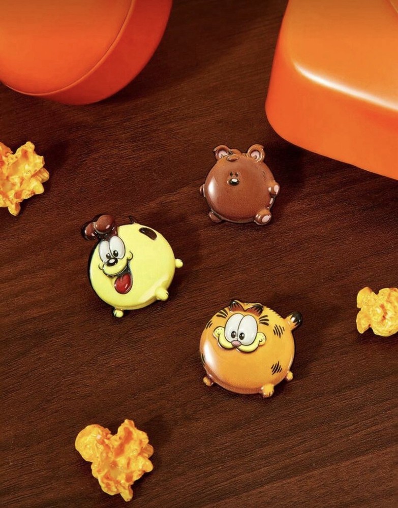 New SET OF 3 GARFIELD Balloon Pins POOKIE Bear Brooch ODIE Metal Pin Jim Davis