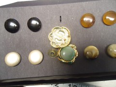 Verducci vtg nos gold tone changeable Pierced earrings