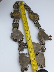 Vintage Semi Precious Stones Metal Choker Necklace