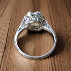 Platinum Vintage Engagement Ring 3.02ct.Natural Yellow Radiant Cut Diamond GIA