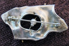 VINTAGE ARTISAN K K PEARSON STERLING BROOCH, 2 INCHES, 1981