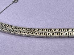 WACHENHEIMER ANTIQUE STERLING SILVER ART DECO DIAMONBAR BRACELET JUST LOVELY!!