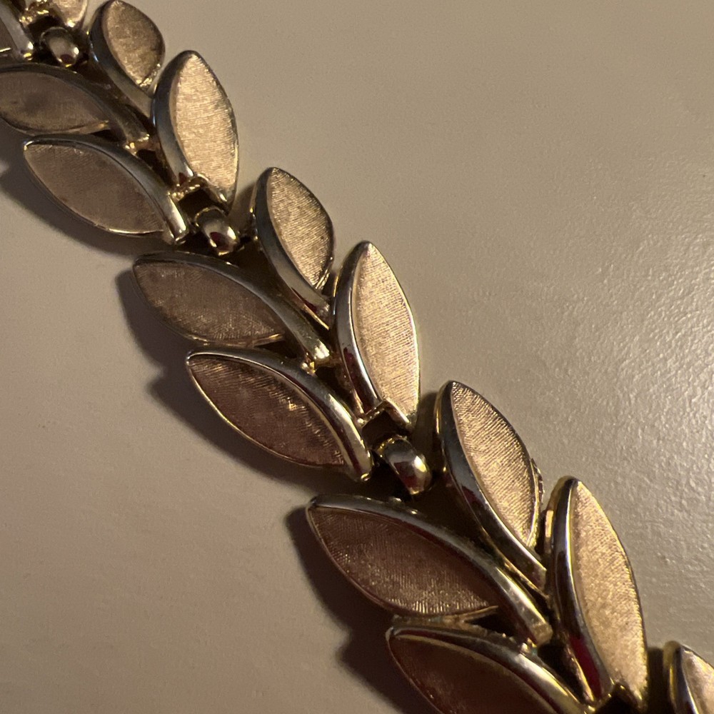 Crown Trifari Leaf Bracelet